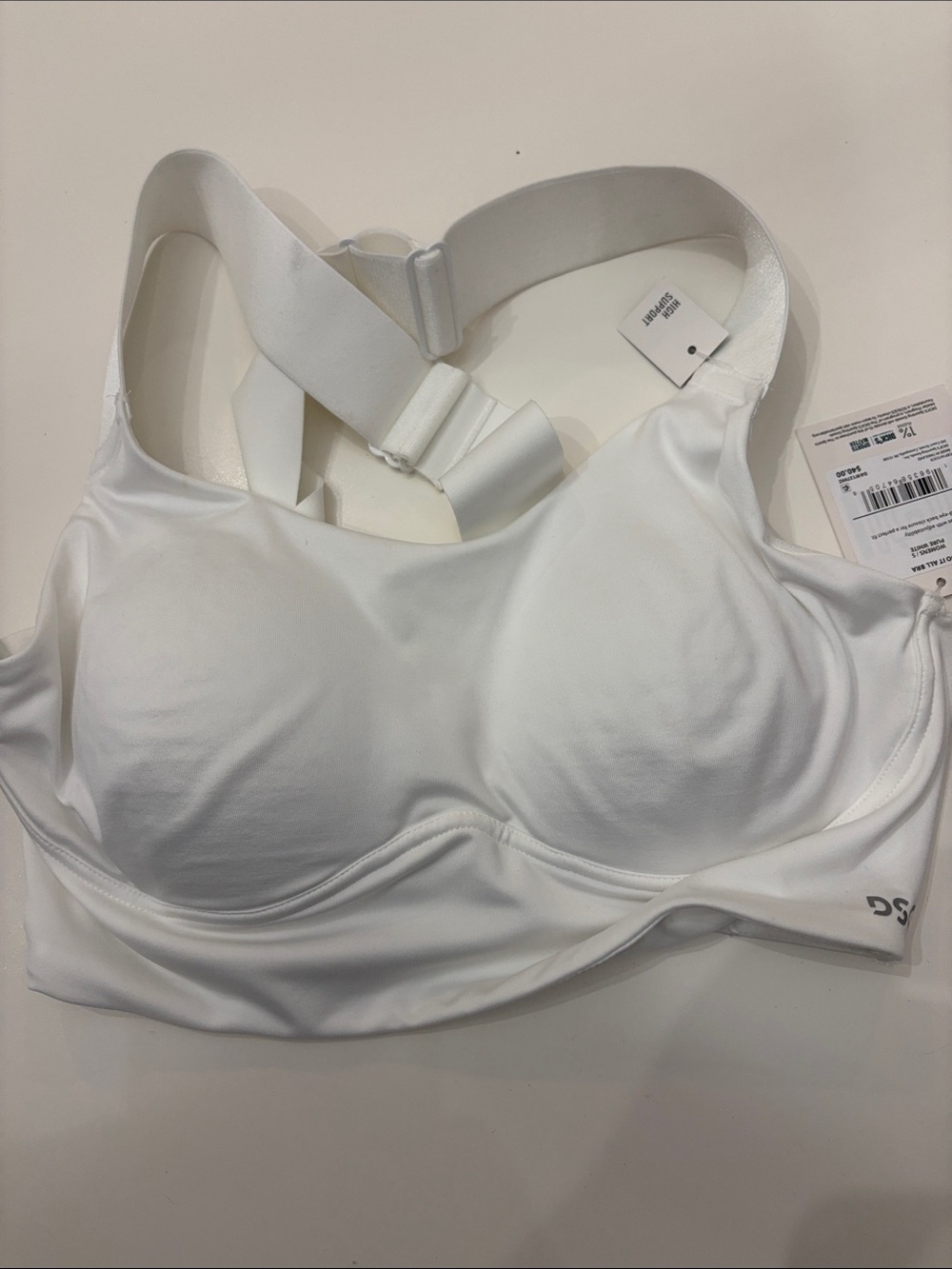 DSG Women’s White High Lift Supportive Sports Bra